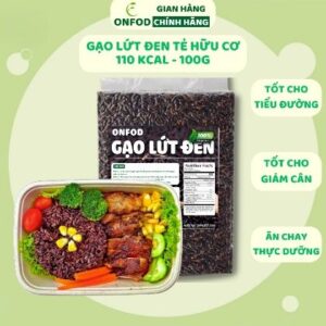 Gạo lứt đen hữu cơ ăn kiêng giảm cân healthy eatclean thực dưỡng 500g 1kg – onfod