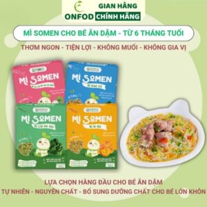 Mì Somen cho bé ăn dặm từ 6 tháng tuổi ONFOD ANPASO vị rau củ bí đỏ củ cải củ dền mix